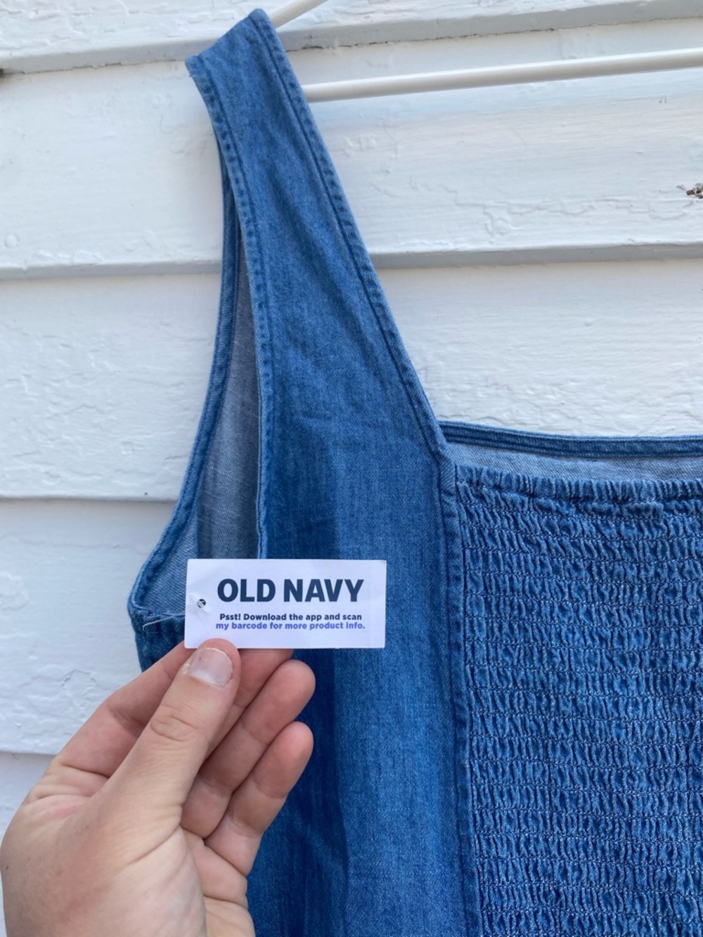 Old Navy Blue Jean Sleeveless Dress - Picture 7 of 7